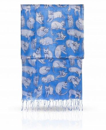 Палантин Женский S-CATS/BLUE